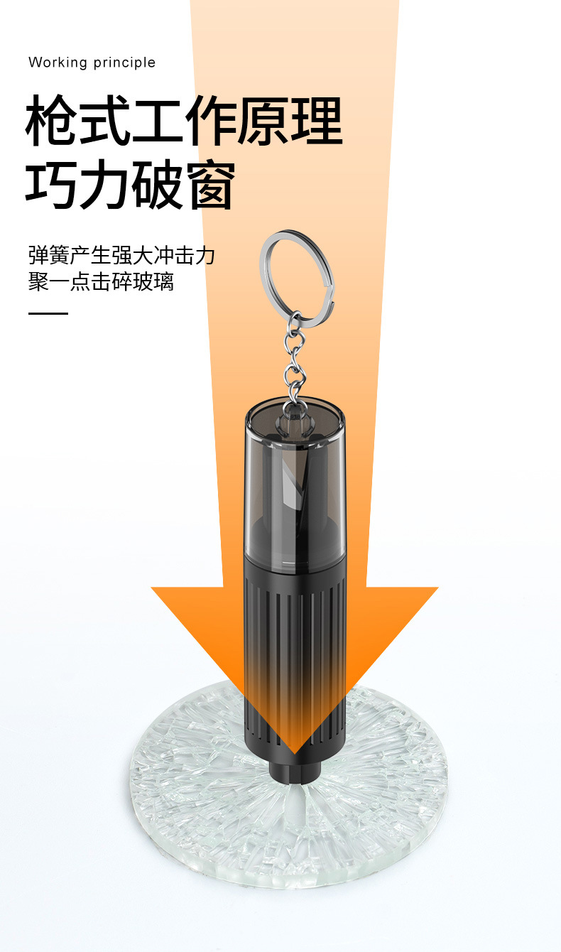 Car Window-Breaking Tool Emergency Multifunctional Glass-Breaking Hammer for Vehicle Escape and Survival