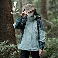 ラクダHJCAMEL突撃服男女アウトドア三合一コート防風小小柄潮春秋冬登山服
