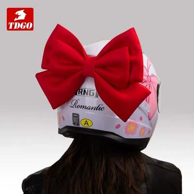Bowknot Helmet Cute Decoration for Electric Scooter Helmet, Bicycle, Motorcycle Riding, Children, Girls, Skiing Decoration