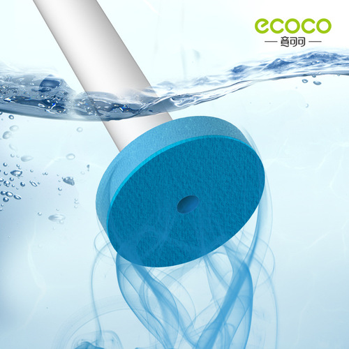 Yikoco bathroom no punching no dead ends long handle household toilet cleaning brush replacement head disposable toilet brush