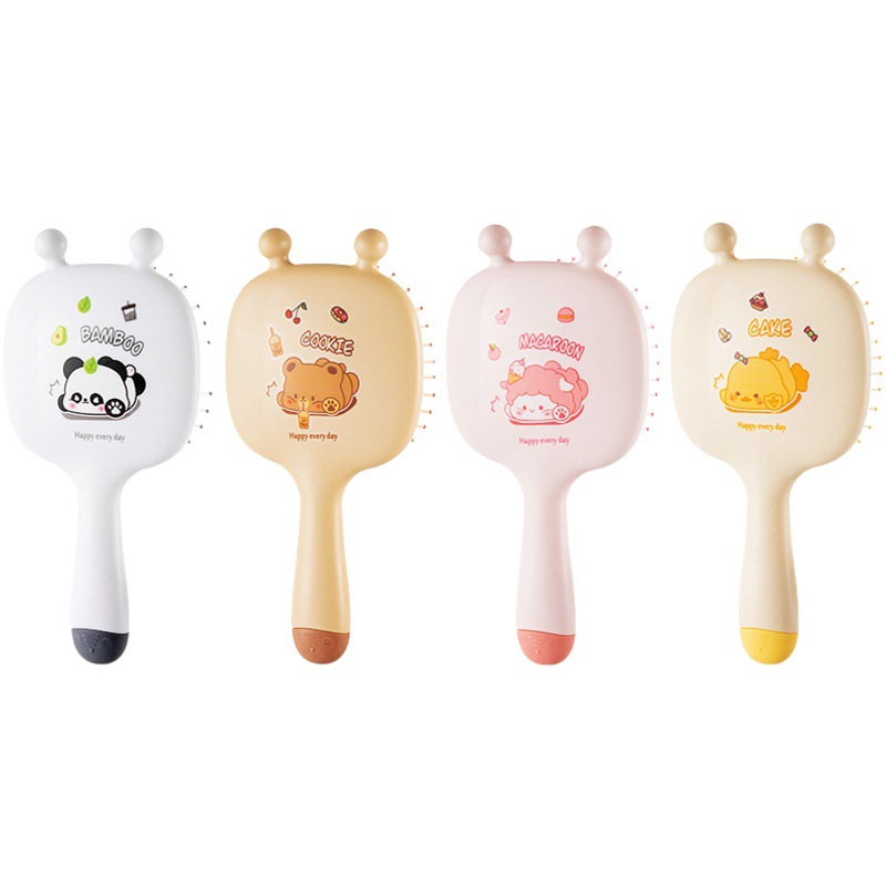 Shunfa peine portátil chica especial Pelo Largo cojín de aire peine de masaje de airbag de impresión de dibujos animados lindo estudiante de abeja