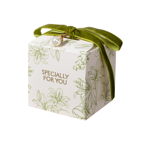 Marriage Wedding Candy Box High-End Candy Box Ins Floral Luxury Wedding Handout Gift Box Empty Box Packaging Box