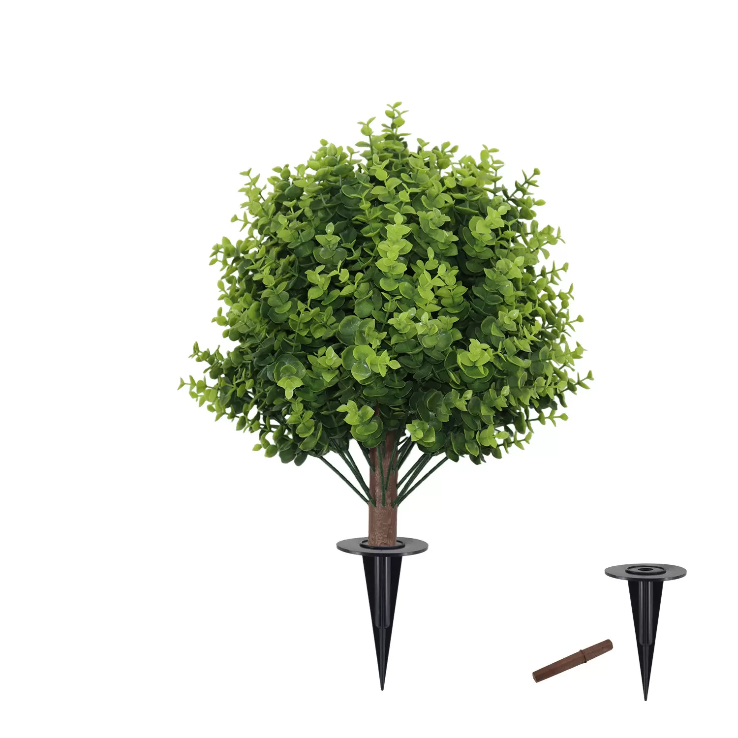 渝溪跨境春夏季户外花园庭院仿真绿植地插树小盆栽家居装饰品摆件