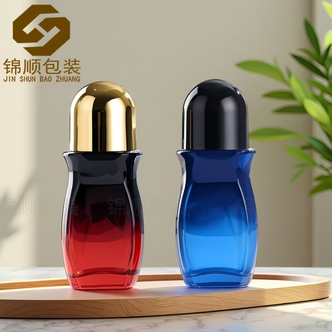 现货30ml大滚珠瓶 50ml精油滚珠瓶 香体露按摩走珠瓶 药酒分装瓶