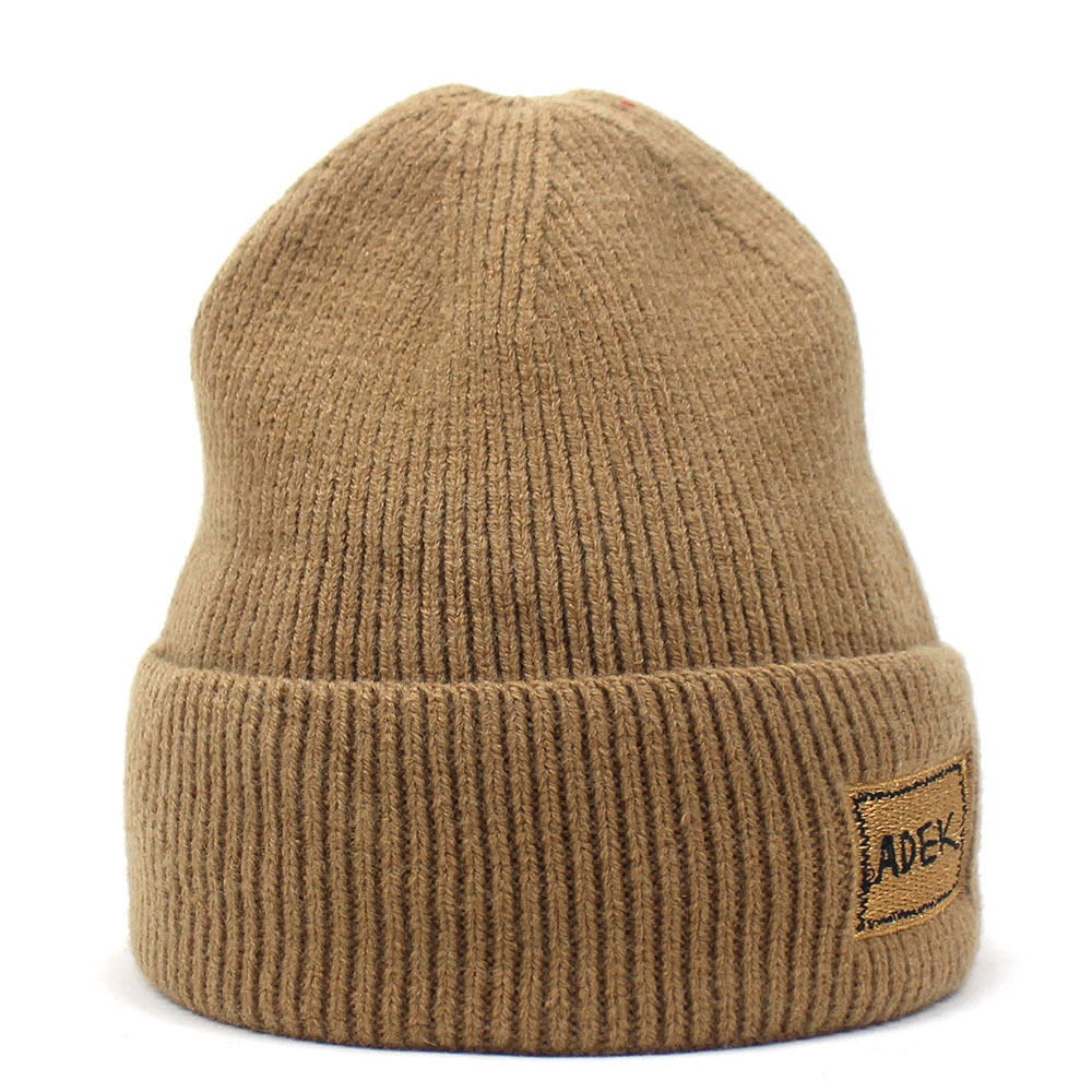 Unisex kašmyro megzta kepurė Moteriška kepurė raidė su ritininiu krašteliu megztinė kepurė vilnonė kepurė_voghion.com