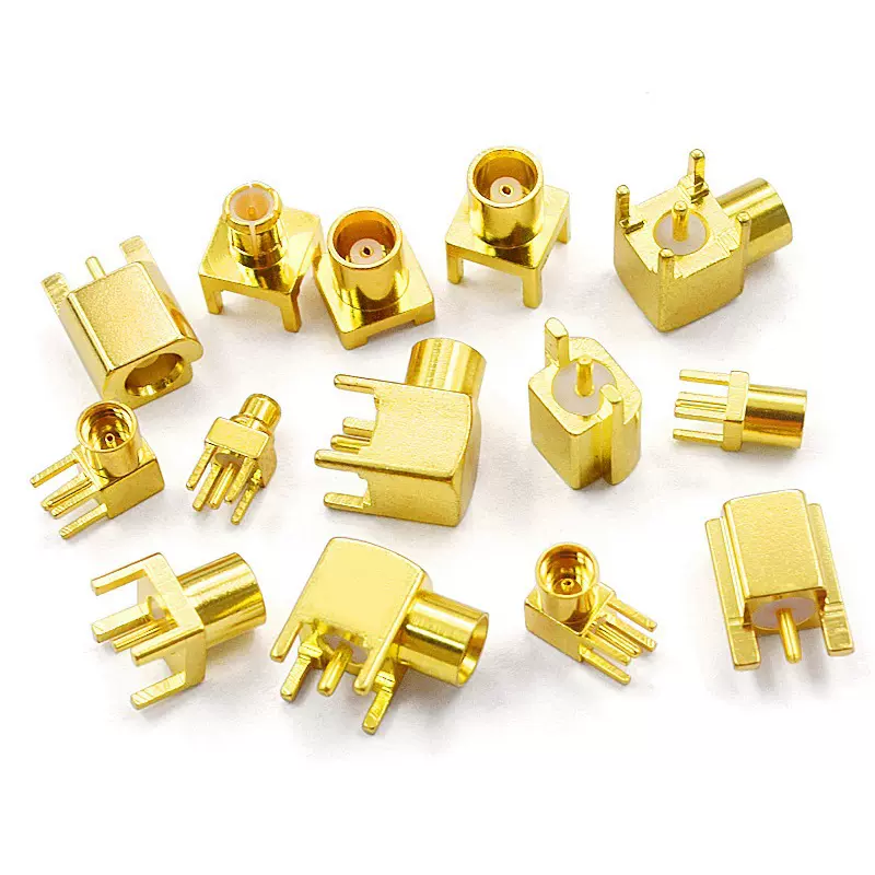 MCX-KE-JE母座弯头直角母头座子MMCX-KWE四脚公头公座焊PCB板插座