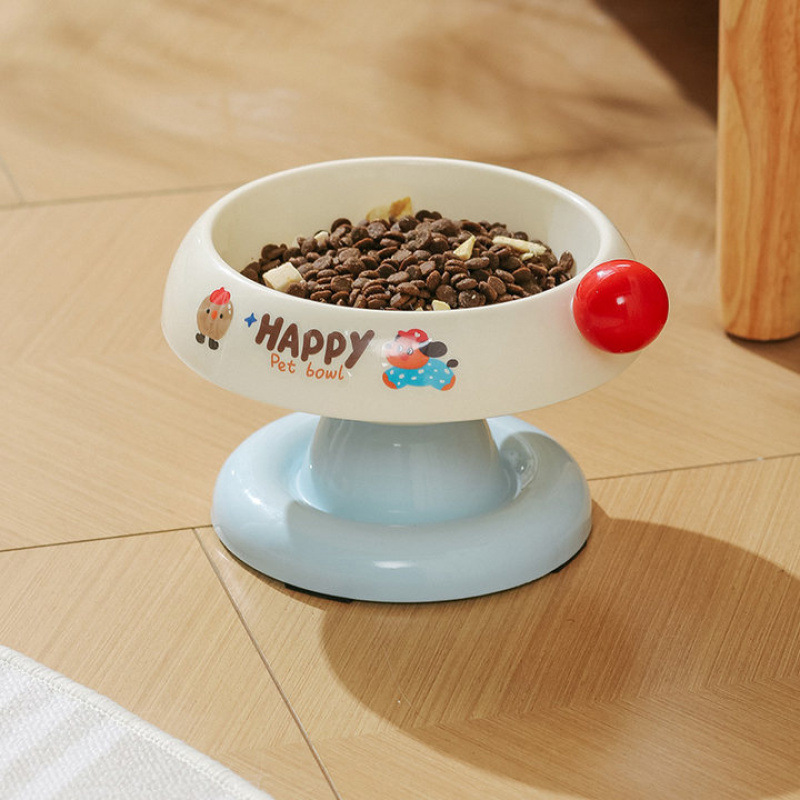 猫碗猫食盆猫咪饭碗粮碗喝水碗不锈钢狗碗不易打翻保护颈椎宠物碗|undefined