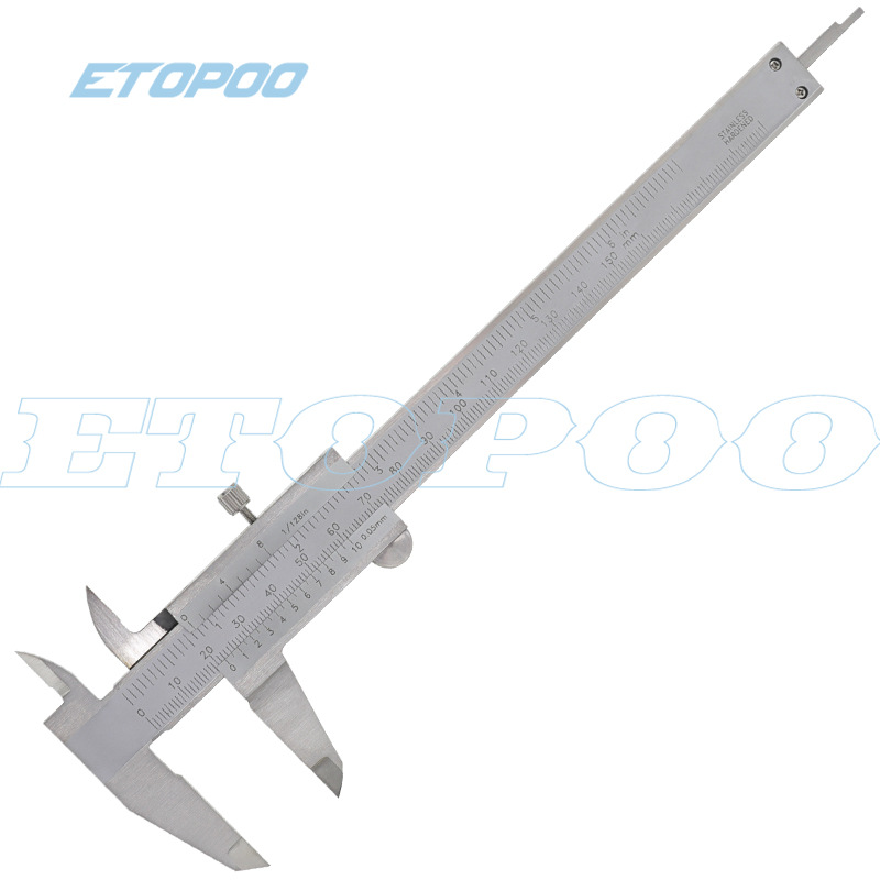ETOPOO不鏽鋼遊標卡尺0-150-200-300mm工業級高精度機械卡尺