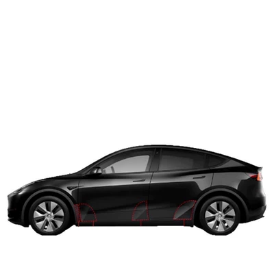 Car paint protective film: Model3/Modely Rear Door Protective Film