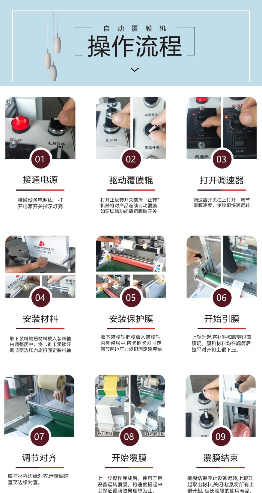 覆膜流程 常规覆膜机冷裱