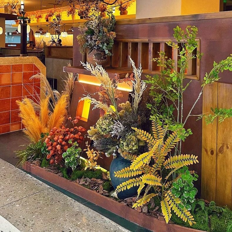 Balcony and courtyard decoration, entrance hall interior ambiance, tree and green plant landscaping combination, window display decoration, artificial plant landscape Balcony and courtyard decoration, entrance hall interior ambiance, tree and green plant landscaping combination, window display decoration, artificial plant landscape