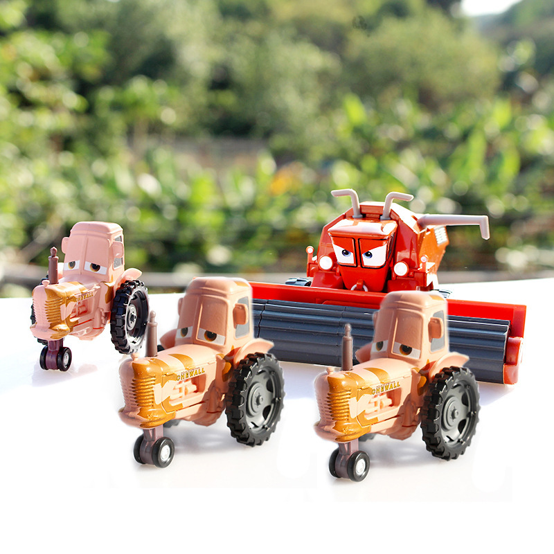 Car Story Frank Green Orange Harvester Uncle Niu Alloy Children's Toy Model Car Model genuine goods