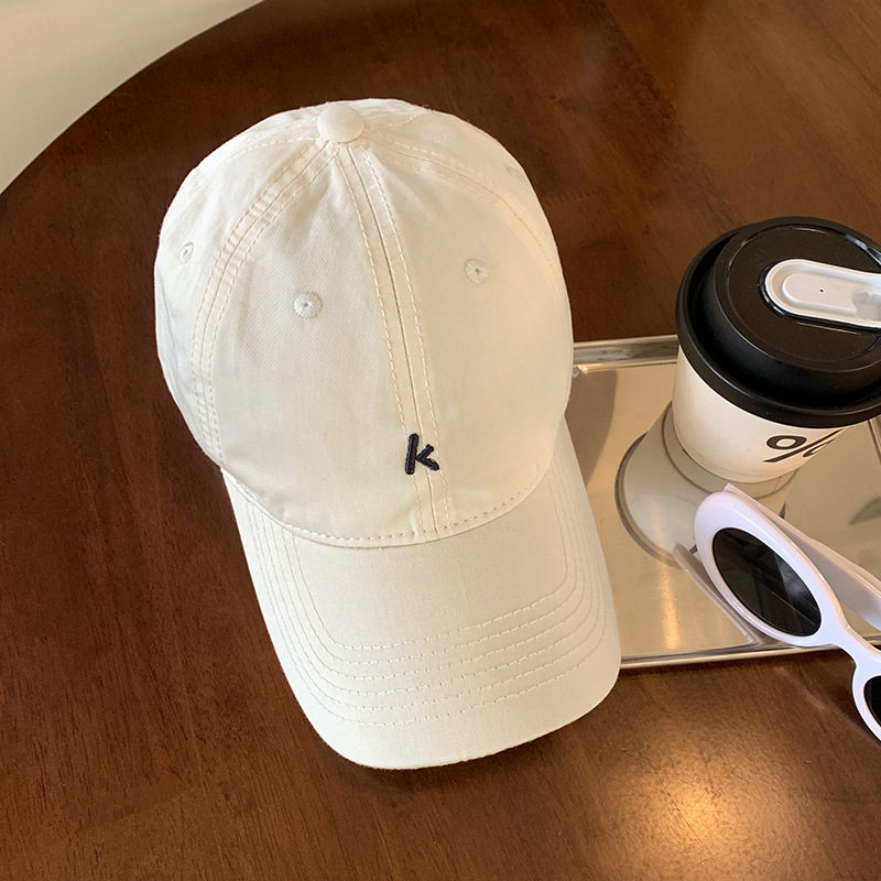 Coreano simple sombrero de béisbol blando sombrero de verano sombrero de sombrero japonés amplio sombrero