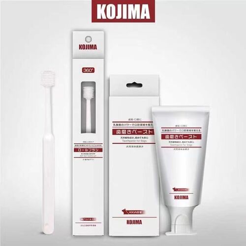 New product Japan KOJIMA cat and dog daily necessities gloves, wet wipes, tear stain removal toothpaste, toothbrush, oral cleaning care