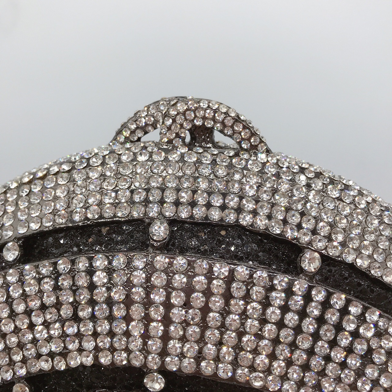 Nuevos productos transfronterizos con diamantes para la cena de la bolsa de metal vacío caja dura bolsa de cristal para la cena de la bolsa de mano llena de diamantes bolsas de mujer suaves