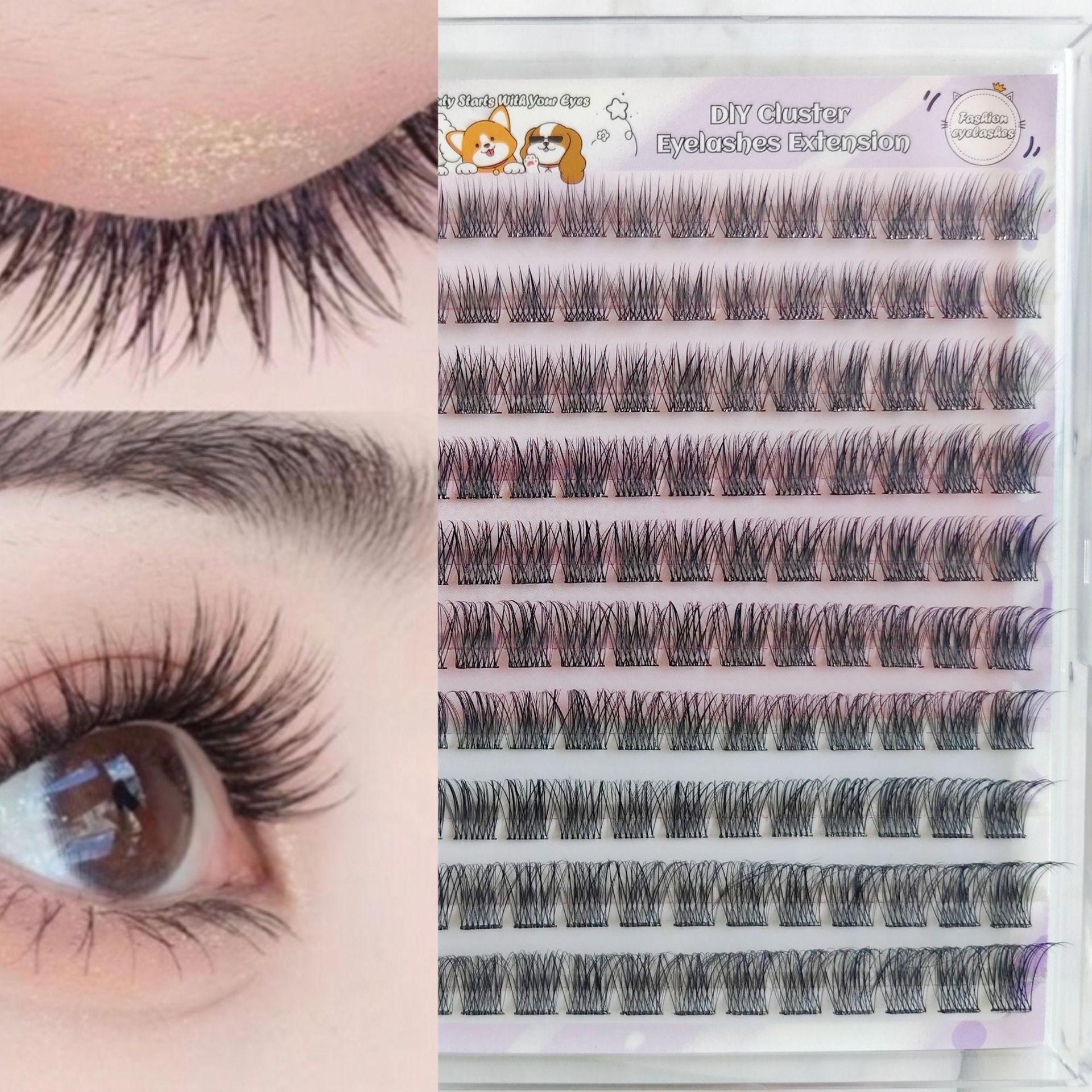 Las pestañas falsas transfronterizas proporcionan pestañas falsas de gran capacidad sin pegamento.