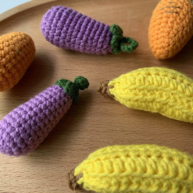 Овощная шерсть крючком детские заколки для волос Обруч для головных уборов Аксессуары для детской шапки Аксессуары для ключей Украшения