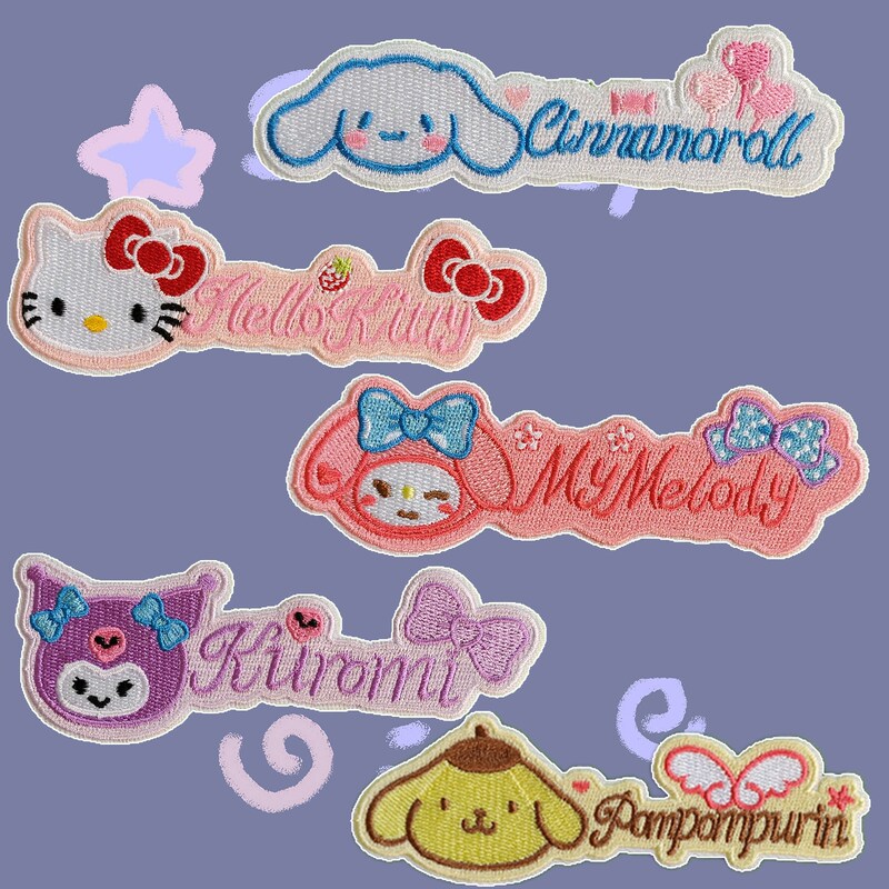 Self-Adhesive Cartoon Animal Embroider Jeans Dog Cloth Patch Clothing Bag Decorative Applique Repair Hole DIY