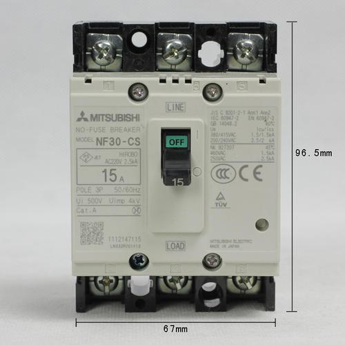 三菱低压断路器-MITSUBISHI真空开关AE2000-塑壳空开NF250-NV漏电