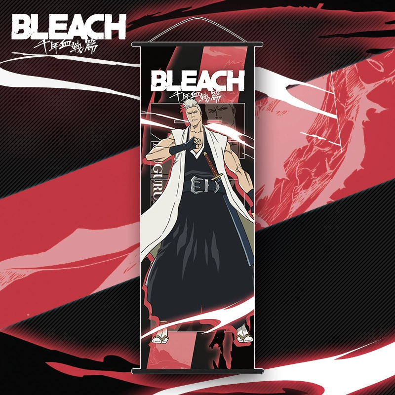 Anime wall scroll poster (BLEACH) Kurosaki Ichigo — polyester vertical 35×75 cm