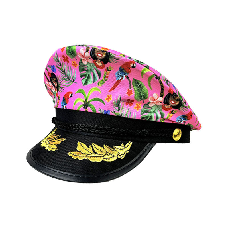 Sombrero de policía europeo y americano de siete colores de Amazon, uniforme sexy, sombrero de fiesta, sombrero de capitán de Halloween, sombrero de policía europeo y americano