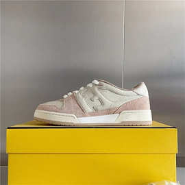 广州鞋男F家新款拼色小白鞋女match复古米白休闲运动鞋厚底板鞋