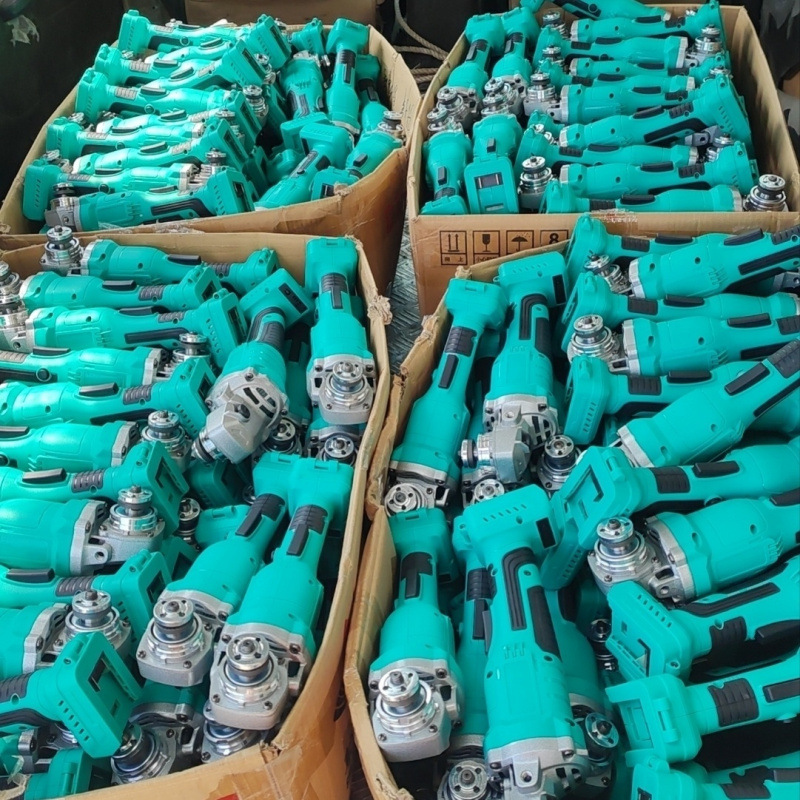 二手无刷角磨机清仓通用插脚三挡调速手持式充电磨光机抛光机大Yi