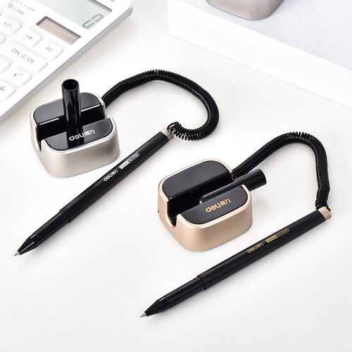 Deli 6796 desk pen business gel pen bank front desk signature pen desktop desktop pen counter pen desk pen wholesale