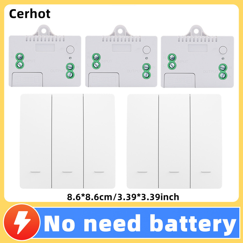 電池不要、防水、スマート、自己発電、ワイヤレス、動力エネルギー式スイッチ、リバウンド式、家庭用、リモート操作、自由に貼れるリモコンボタン|undefined