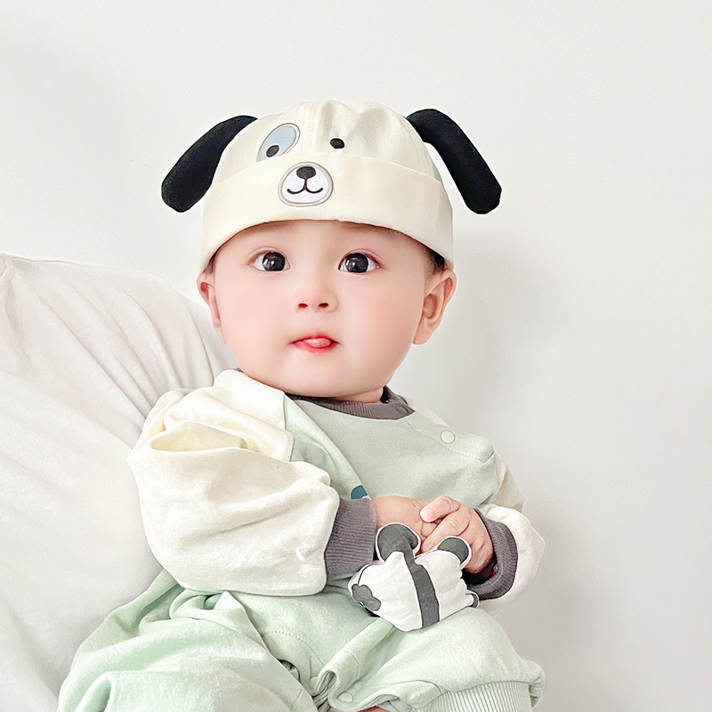 Sombrero para bebés primavera y otoño delgado super lindo animal para niños gorro de piel de melón bebé transpirable gorro de moda para niños