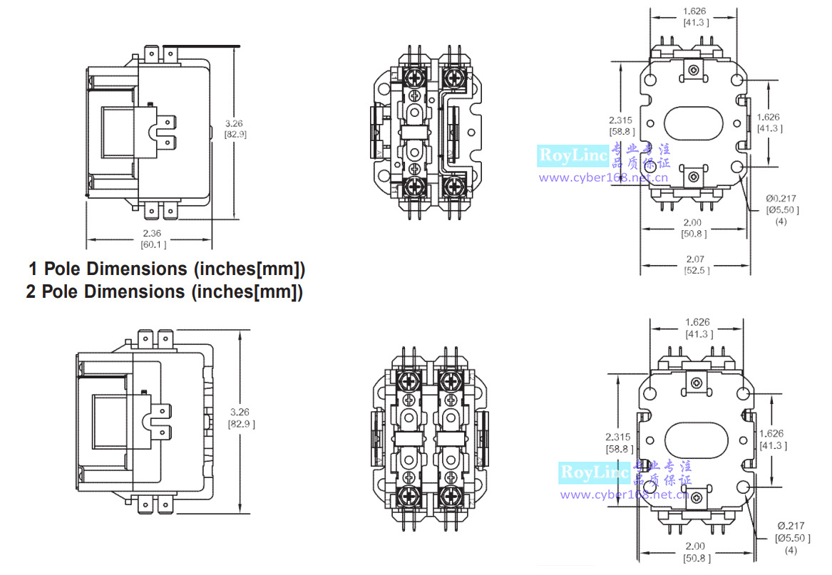 HCC 1P 2P 20-40Amp 接触器 4