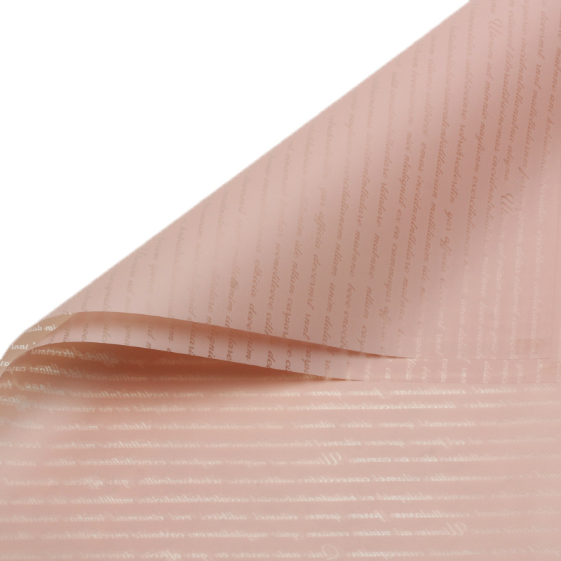 Huaxi pequeño inglés papel hansu flor al por mayor papel de embalaje ramo material de embalaje impermeable niebla material de florista