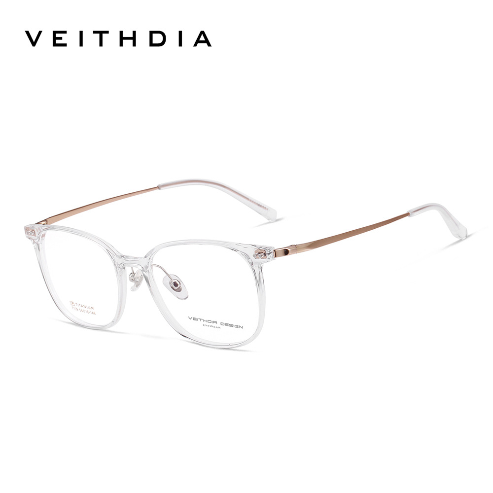 Marco cuadrado, pie de titanio puro, marco de espejo de miopía óptica retro, marco de ojo masculino y femenino, puede estar equipado con grado al por mayor 7109