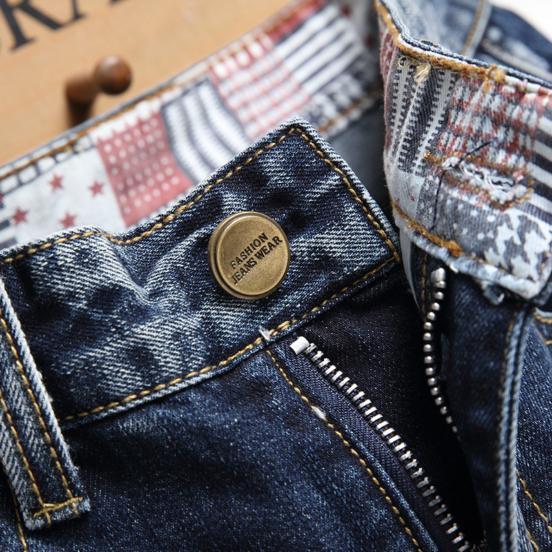Pantaloncini jeans uomo distressed taglio dritto casual vintage_voghion.com