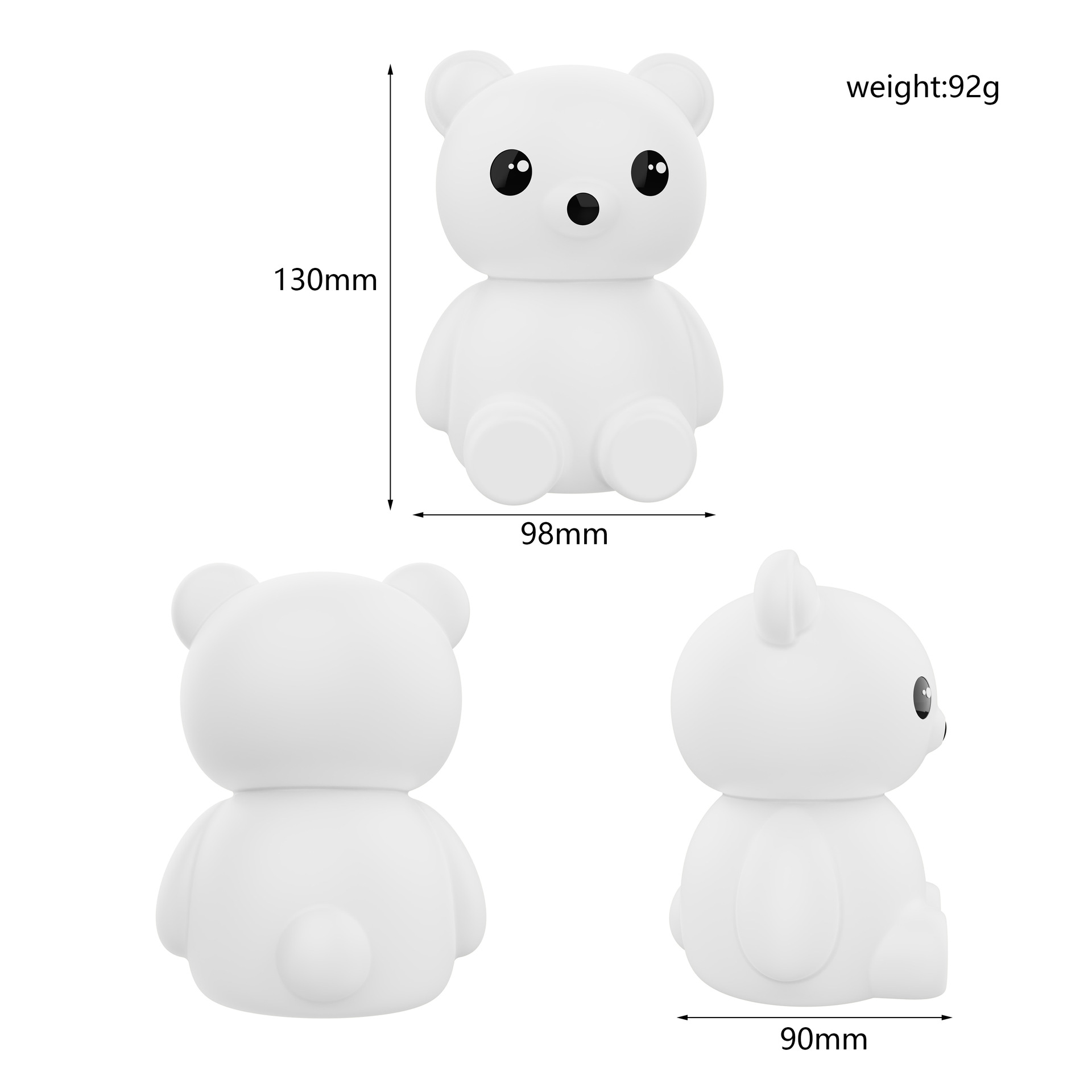 Nueva lámpara de noche LED lámpara de temporización taza de luz de atenuación de tono de color decoración de lámpara de luz encantadora lámpara de noche MINI lámpara de noche