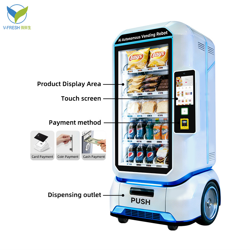 Автономный робот-вендинговый аппарат Micro Fresh Fresh с ИИ