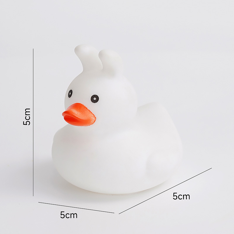 Pequeños animales de pellizco pato juguetes de agua pato bebé juguetes de baño regalos para niños sonidos pato amarillo