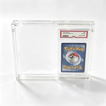 Popular transparent acrylic card display case, UV-resistant, for TCG/PSA/BGS/SGC graded cards