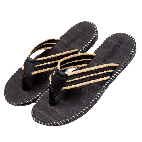 Flip-flops for men in summer, Korean version of men's beach slippers, flip-flops, Beckham's same internet celebrity slippers trend