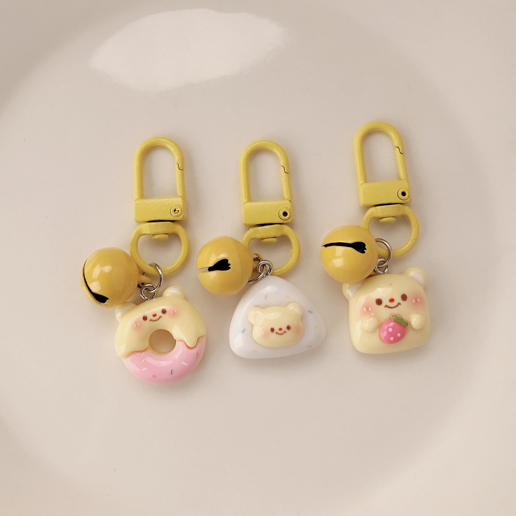 Llavero de oso airpods funda protectora colgante de carcasa para auriculares colgante de carcasa de teléfono móvil de bricolaje colgante de cadena joyería llave