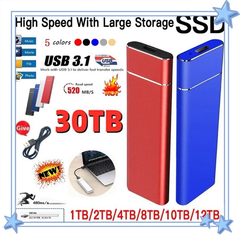 2025 Cross-Border Model Mobile Solid-State Drive Laptop External Hard Drive 1Tb2Tb4Tb 2025 Cross-Border Model Mobile Solid-State Drive Laptop External Hard Drive 1Tb2Tb4Tb