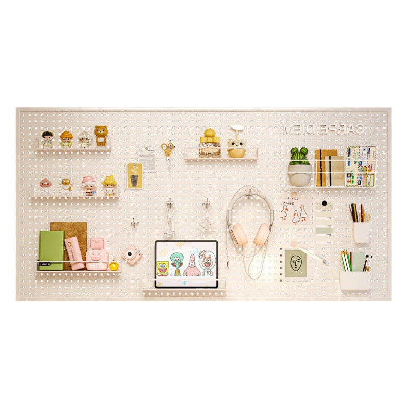 Отверстие Доска Настенная Стеллаж для хранения Общежитие Стеллаж Универсальная подвесная доска Учебный стол Отделочная стойка для хранения перегородок