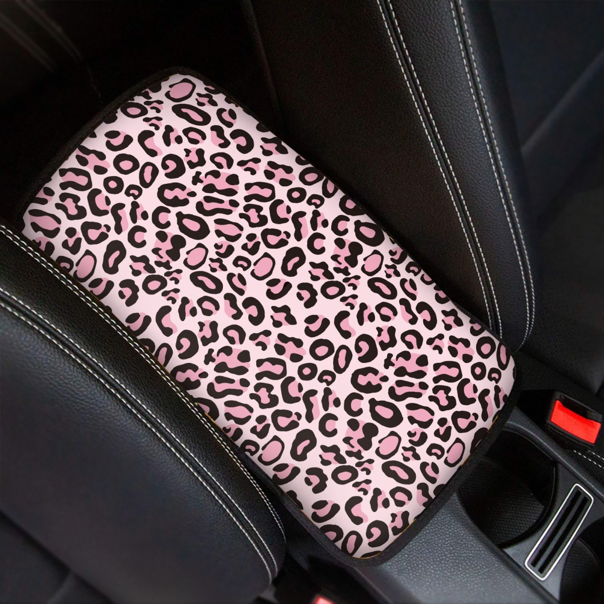 Amazon Car Armrest Mat Leopard Print Foreign Trade Car Center Console Armrest Pad Protective Cover Custom-Made According to Your Design