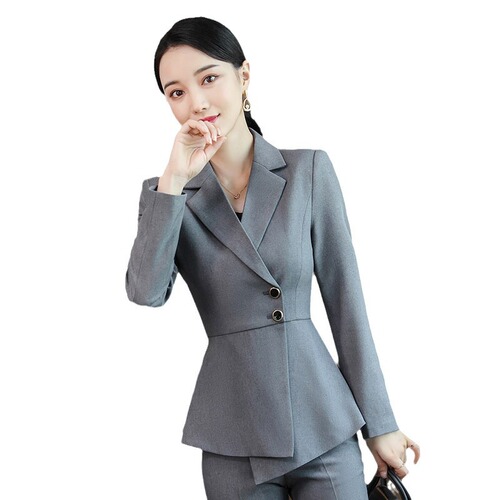 Professional attire, elegant goddess style, suit, formal workwear, manager's competent suit set, women's winter and autumn work clothes