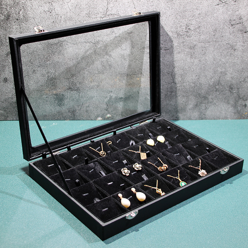 대형 검정색 24비트 목걸이 상자