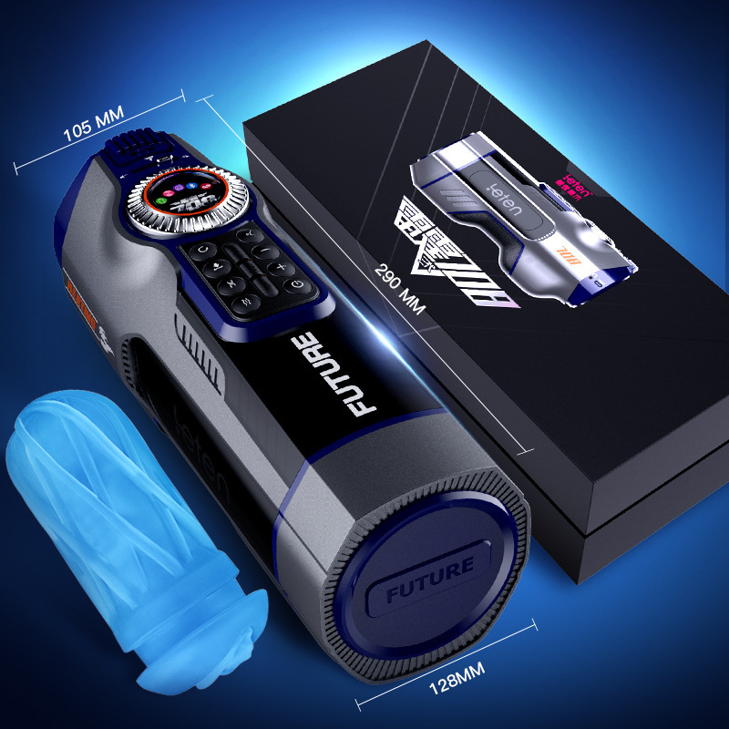 Leten Thunderstorm Future Capsule 708 tres generaciones automáticas telescópicas masturbadoras masculinas calentadas taza de avión sonoro