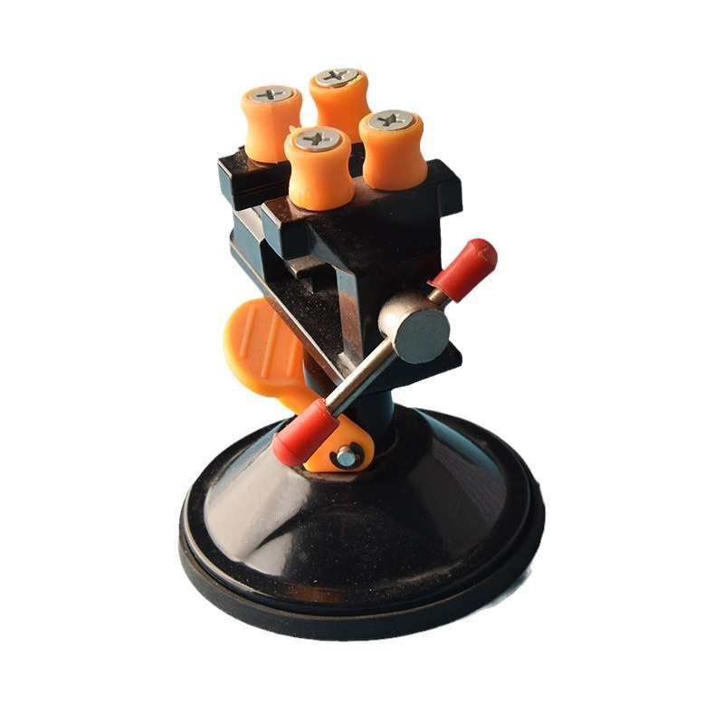 원 플레이 바이스 팔찌 펀치 홀더 기본 아티팩트 복숭아 피트 고정 클립 조각 작은 바이스 알루미늄 합금 클램프 침대