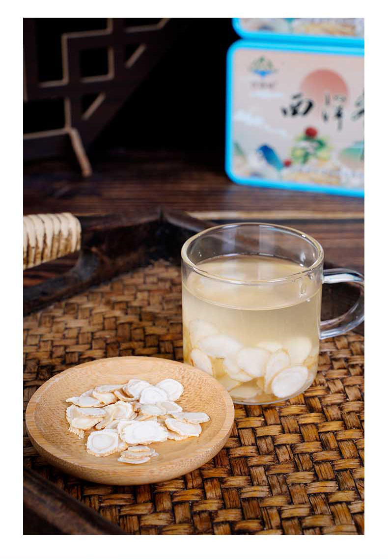 Changbai Mountain American Ginseng Slices Gift Box with Handbag 100g Pre-Packed Sachets specifications