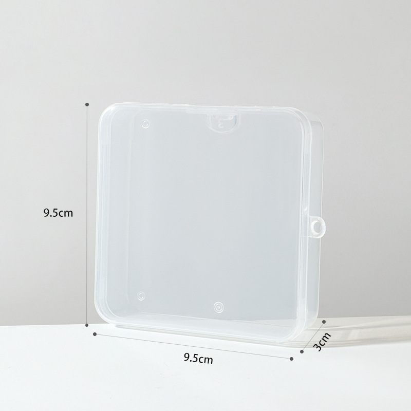 9.5cm * 9.5cm * 3cm 투명 색상