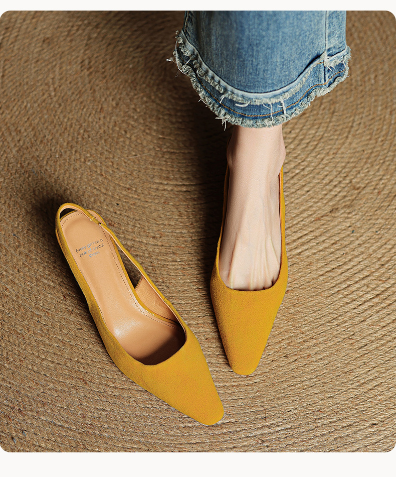 Sandal cao gót nữ hở mũi gót thô 4 cm, phong cách Hàn Quốc, đi làm — đen chi tiết 12